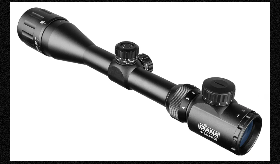 Scope para Atirador Armas de ar Diana Escopo Tático Óptica Cruz Vista Verde Vermelho Iluminado Riflescope Caça Rifle Comprimido 4-14x44 16 Verde Vermelho Iluminado Riflescope Caça Rifle Scope
