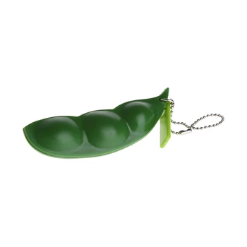

2018 Squeeze-a-Bean Soybean Fidget Vent Toys Stress Relieving Joking Funny Gift JUL17_17