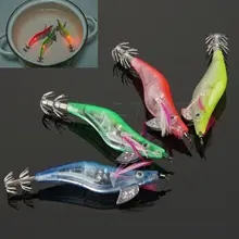 SLHEE 2017 New LED Electronic Luminous Shrimp Lure Squid Artificial Bass Bait Fish Tackle Night Fishing Jigs Free Shipping