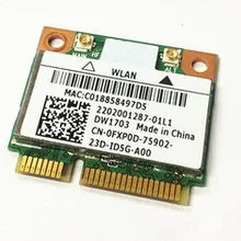 SSEA для Dell DW1703 Atheros AR5B225 Половина Mini PCI-E 802.11b/g/n WI-FI bluetooth 4,0 Беспроводной карты