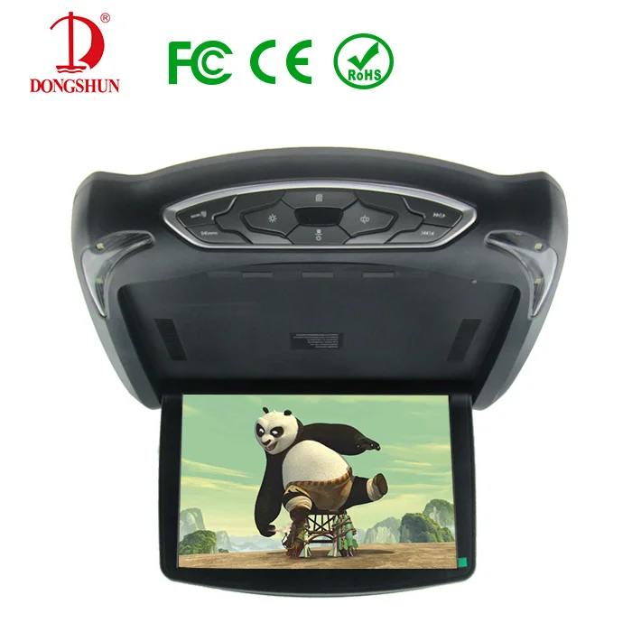 13" Overhead Roof Mount Monitor Car DVD Player with Game IR FM SD USB