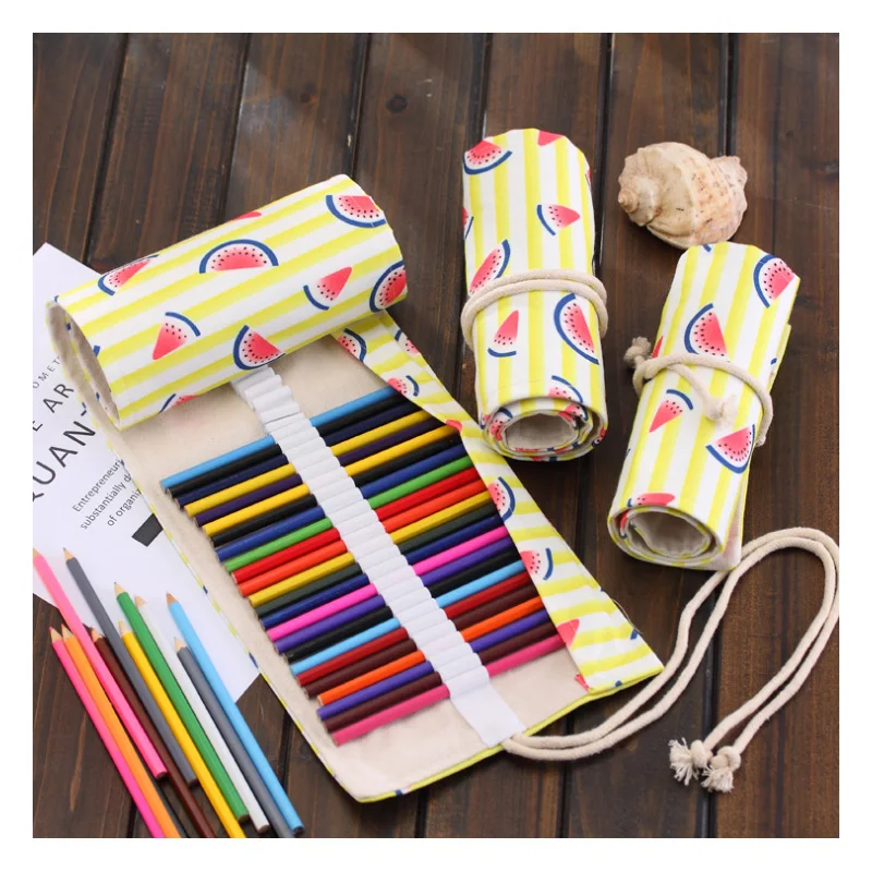 

36/48/72 Holes Large Capacity School Supplies Small Escolares Federmappe Pencil Case Lapiceras Estuche Estuche Kawaii Unicorn