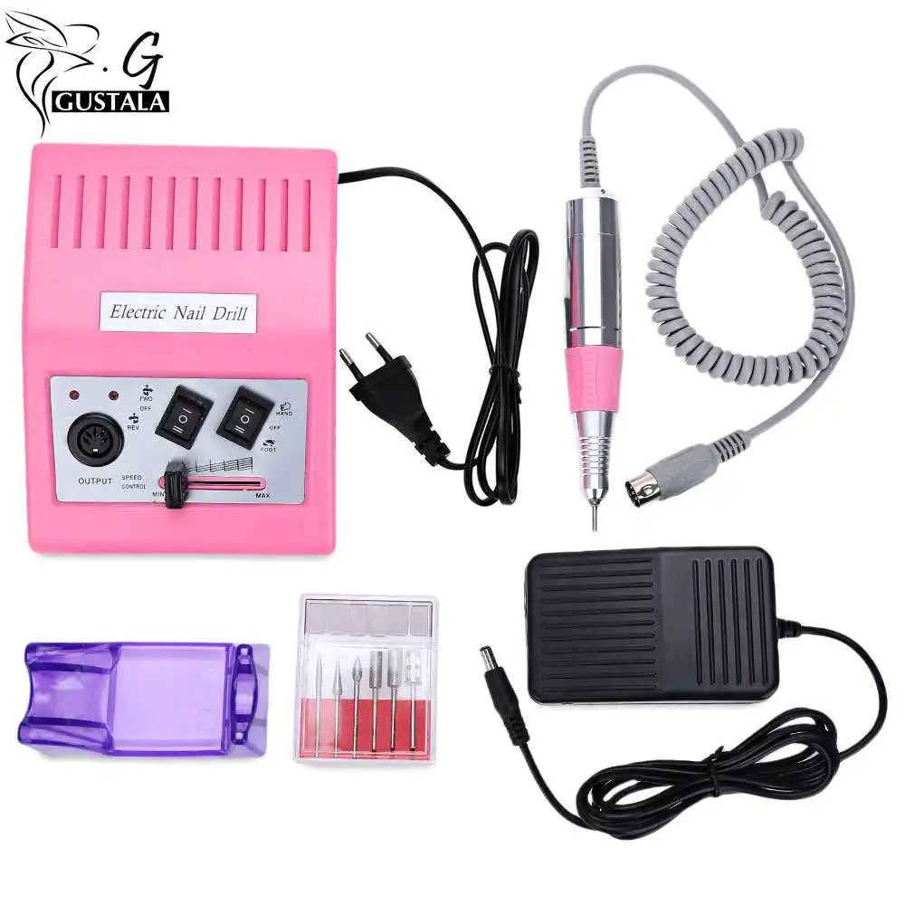 

Gustala Professional Nail Tools Electric Nail Machine Drill Manicure Drills Accessory Acrylic Nail File Drill Bits Pedicure Kit