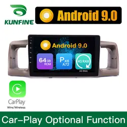 Android 9,0 Ram 4G Rom 64G PX6 Cortex A72 автомобильный DVD GPS; Мультимедийный проигрыватель автомобильный стерео для Toyota Corolla 2007-2012 радио головное устройство