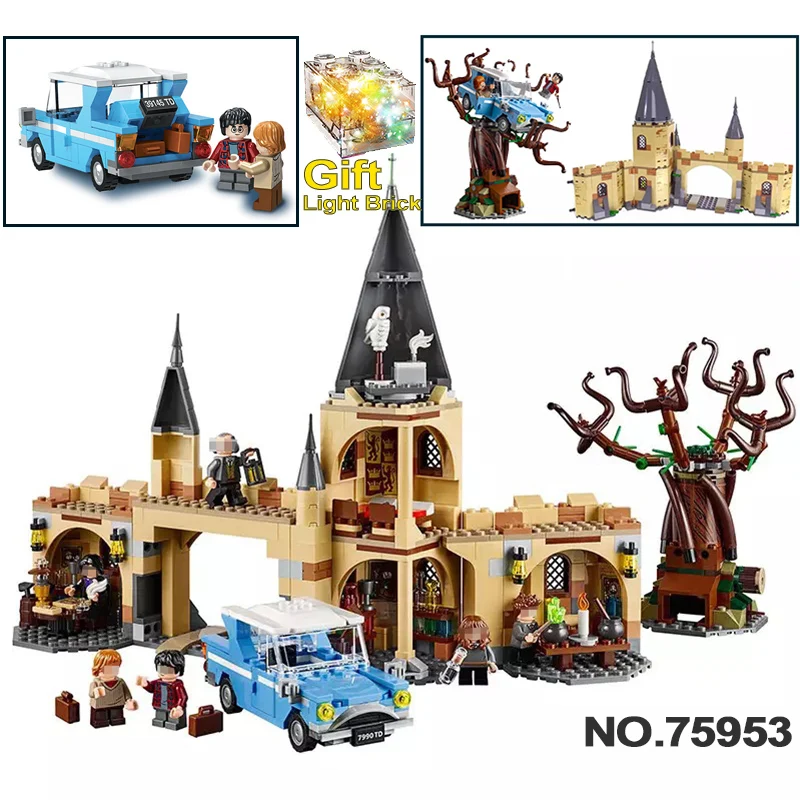 

LED 16054 Harri Potter Hogwarts Whomping Willow Set Building Blocks bricks lele 39145 Train toys 11005 Compatible legoings 75953