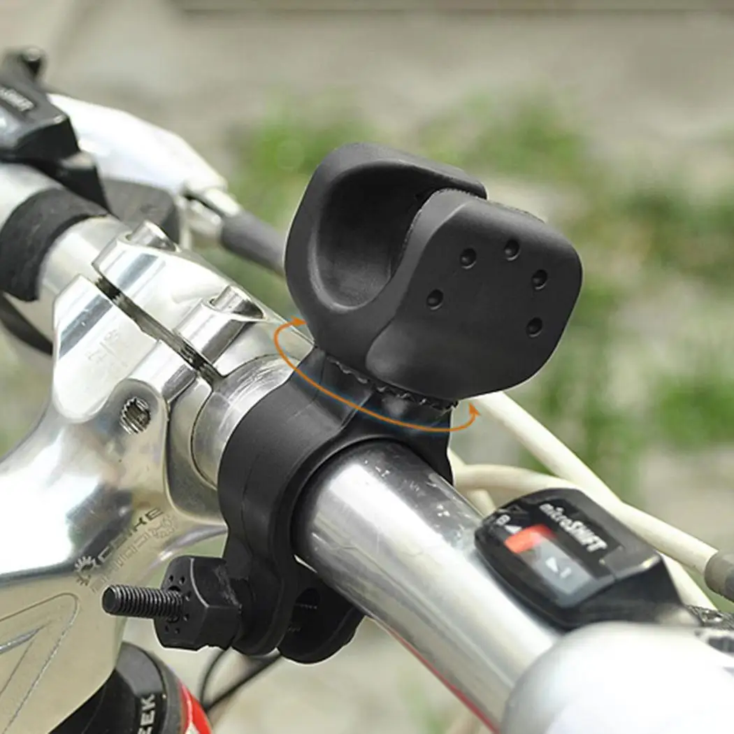 Clearance Rotation 360 Grip Headlight Bike Clip Flashlight Swivel Torch Head Bicycle NEW Clamp Road Black Mount Bracket Holder Lamp Light 8