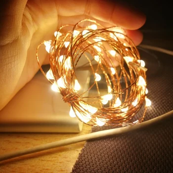 

5M 10M USB Powered Starry LED Light Silver Copper Wire Fairy String for Outdoor Christmas Tree Garland Party Wedding Decoration