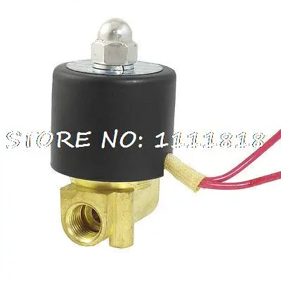 

AC 110V 1/4" PT 2 Way Direct Action Air Gas Pneumatic Electric Solenoid Valve