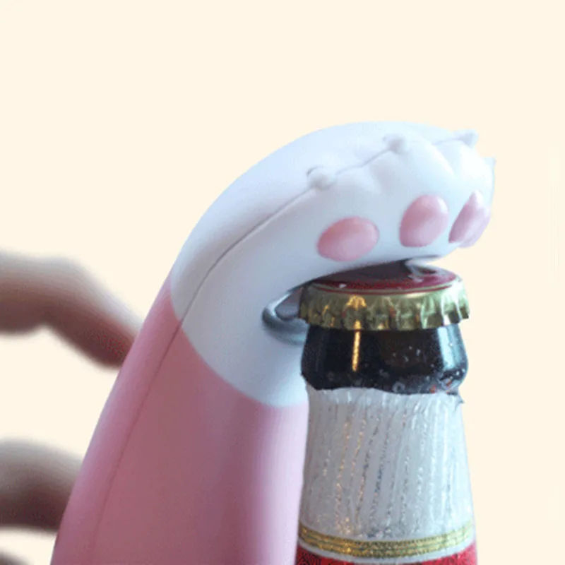 Hot10pcs Creative cute cat paw opener cartoon hand personalized beer bottle kitchen gadget | Дом и сад
