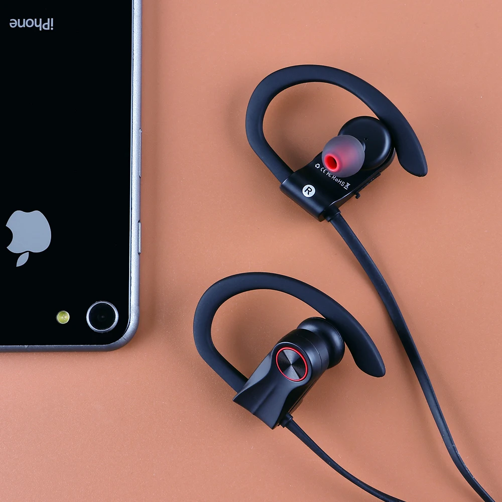 Габаритные наушники Bluetooth V4.1 Водонепроницаемая беспроводная мини-гарнитура с