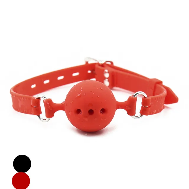 Fetish Oral Sex Toys For Women Men Gay Silicone Mouth Plug Ball Gag Bondage Slave Restraints