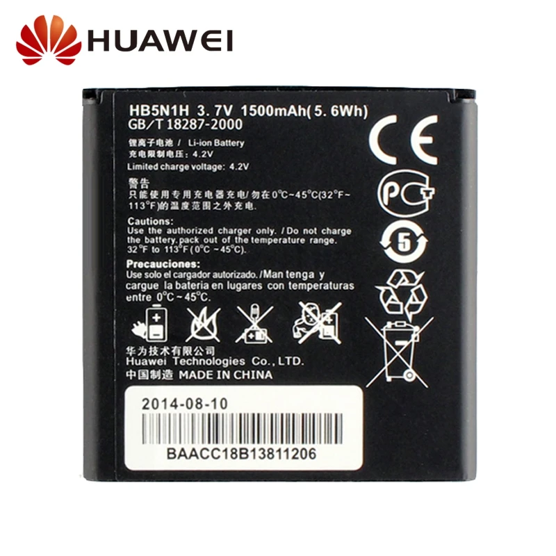 

Original Replacement Battery HB5N1H For Huawei G300 G302D G305T G330C C8812 U8815 U8818 T8830 U8681 Y220T G300 T8830 G309T Y310