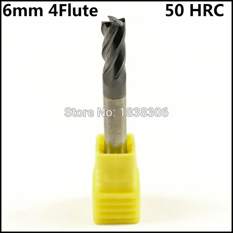 1pcs Milling Cutter CNC End mill cutting tool 6mm 4 Flutes carbide