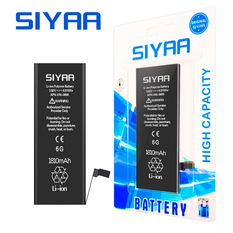 SIYAA для Apple iPhone 6 6G iPhone6 сменный аккумулятор Оригинальная литий полимерный 1810 мА/ч