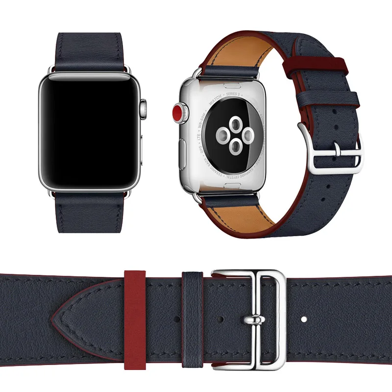 Gogoing двойной тур из натуральной кожи для Apple, сменный ремешок для наручных часов, удлиненный ремешок для часов Apple Watch Band 42 мм и 38