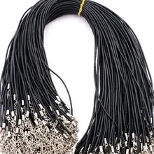 20 шт. 2 мм 1" застежкой омар реального Oxhide кожаный шнур(1579