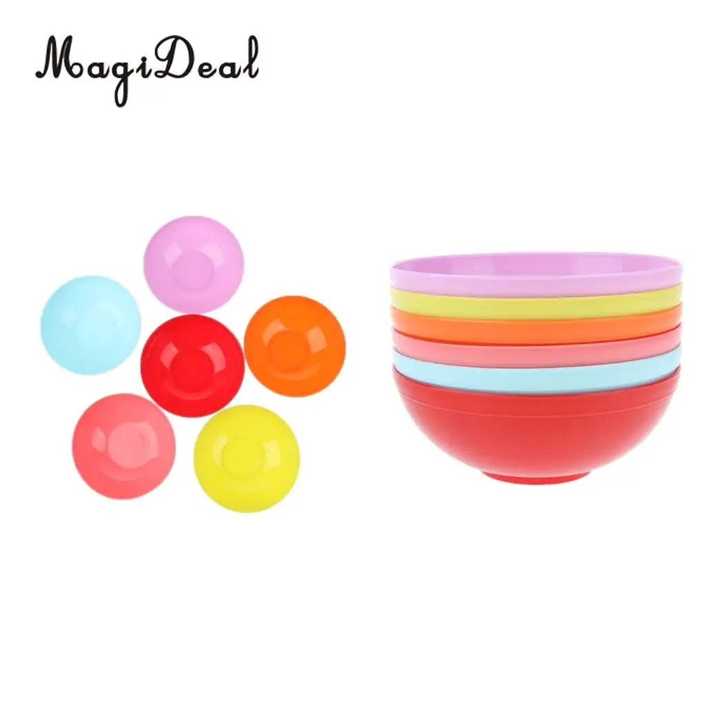 12 Pieces Plastic Camping Bowls Cereal Bowls Mixing Bowls Noodles Snacks Salad Fruits Container Outdoor Lunch Dinner Picnic BBQ