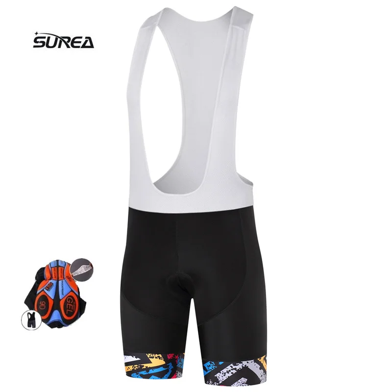 SUREA Gareth Pro Summer 3D Gel Padded Coolmax Bicycle Bib Shorts Quick Dry Cycling Pants Verano Culotes Ciclismo | Спорт и