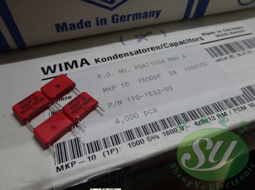 2020 hot sale 10pcs/20pcs WIMA MKP10 0.0015uF/1600V 1.5nf 1500pf 1n5 152 new film capacitor Audio capacitor free shipping 2020 hot sale 10pcs 20pcs wima capacitor mkp10 400v 0 22uf 400v 224 220n p 22 5mm spot audio capacitor free shipping