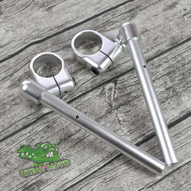 

51mm retro motorcycle universal adjustment aluminum alloy detached handlebar split Cafe Racer clip on handlebar 22mm