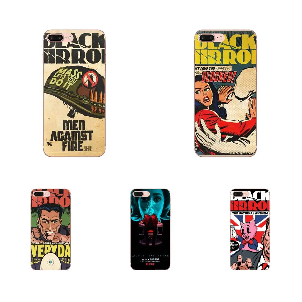

For Huawei P7 P8 P9 P10 P20 P30 Lite Mini Plus Pro 2017 2018 2019 TPU Screen Protector Tv Black Mirror Poster