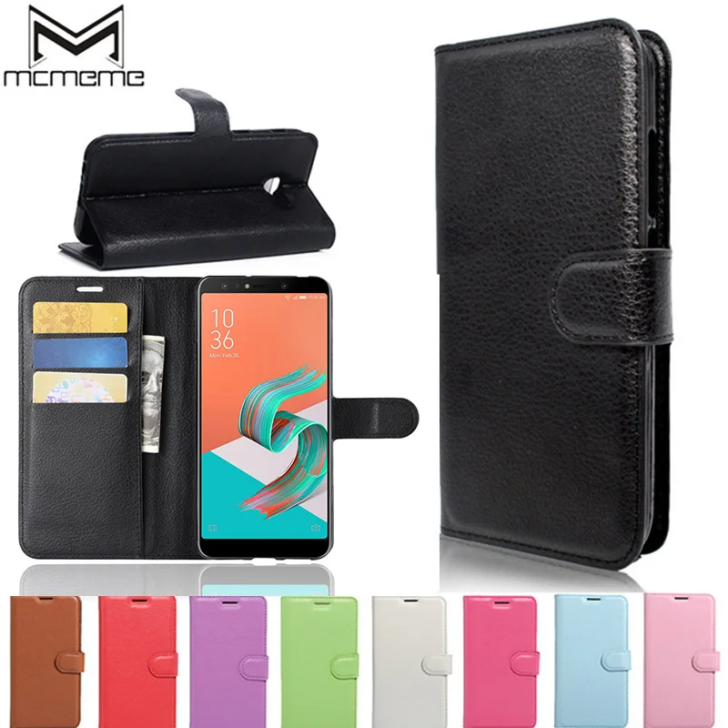 

MCMEM For Asus ZenFone 5 ZE620KL Case Luxury Flip Wallet PU Leather Stand Back Cover For Asus ZenFone 5 ZE620KL Protective Case
