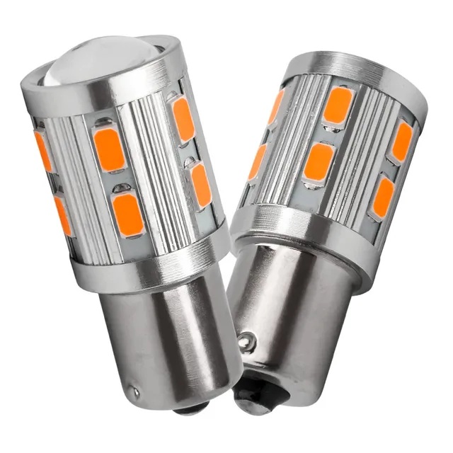 2pcs 1156PY 7507 PY21W BAU15S 16 LED 5630 5730 SMD Car Rear Direction