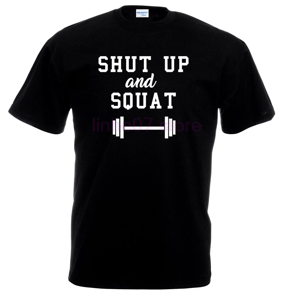 2019 العلامة التجارية الملابس T قميص العلامة التجارية ملابس الصيف القمم الهيب هوب يصمت و القرفصاء تي شيرت-مضحك Gymer رفع الاثقال المحملة قميص