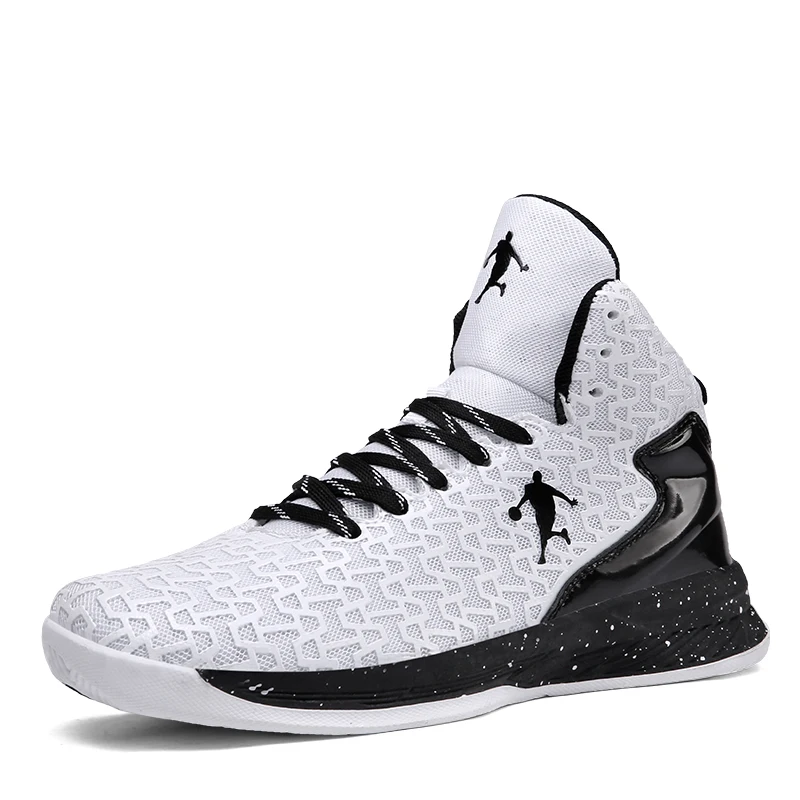 Goede HUMTTO Hoge top Grote Maat Basketbal Schoenen Mannen Outdoor Sneakers Mannen Slijtvast Demping Schoenen Ademend Sport Schoenen Unisex