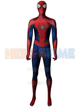 

Red And Black The Amazing Spiderman Costume 3D Lycra Spandex Spider-man Cosplay Zentai suit Catsuit Adult/Kids Free Shipping