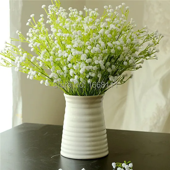 10 шт. пластмассовых цветов Babysbreath искусственные цветы Звездные Гипсофилы для