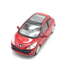 Высокая моделирования peugeot 206 модель, 1:43 сплава автомобиля игрушки, металлические литья, коллекция игрушек, бесплатная доставка