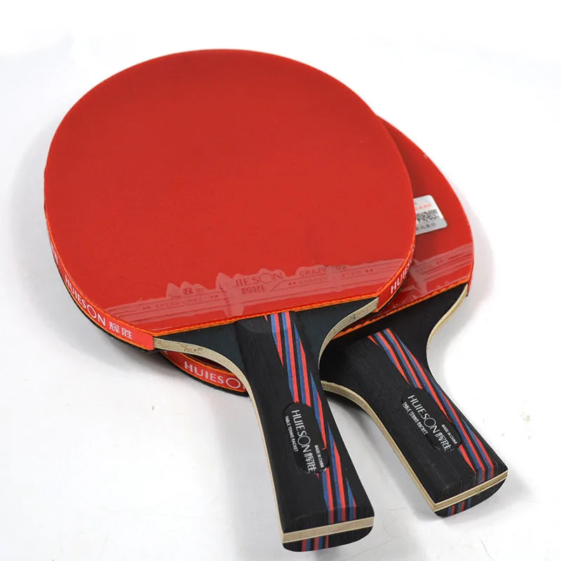 Huieson Carbon Fiber Table Tennis Racket Blade Double Face Pimples-in Racket Rubber Table Tennis Bat with Bag Top Recommended (3)