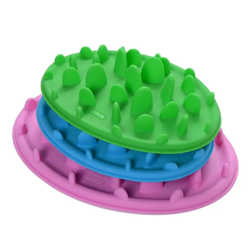 1pcs Pet Interactive Feeder Digestion Puzzle Food Bowl Slow Food Bowl