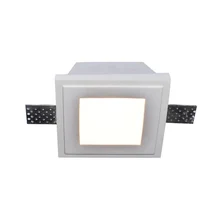 Экологичный Светодиодный светильник из гипса со стеклянной бухтой, светодиодный светильник для внутреннего освещения, ручной светодиодный светильник