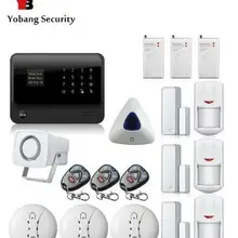 Yobang безопасности Сенсорный экран клавиатуры ЖК-дисплей Дисплей WI-FI GSM сигнализация IOS приложение для Android Беспроводной Главная охранной Охранной Сигнализации Системы