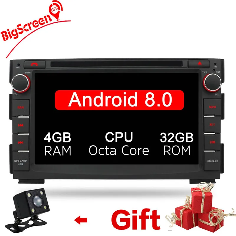 Best 7" IPS Android 8.0 Auto Radio GPS For Kia Ceed 2009 2010 2011 2012 Car DVD Stereo FM Navigation Audio Video Free Backup Camera 7