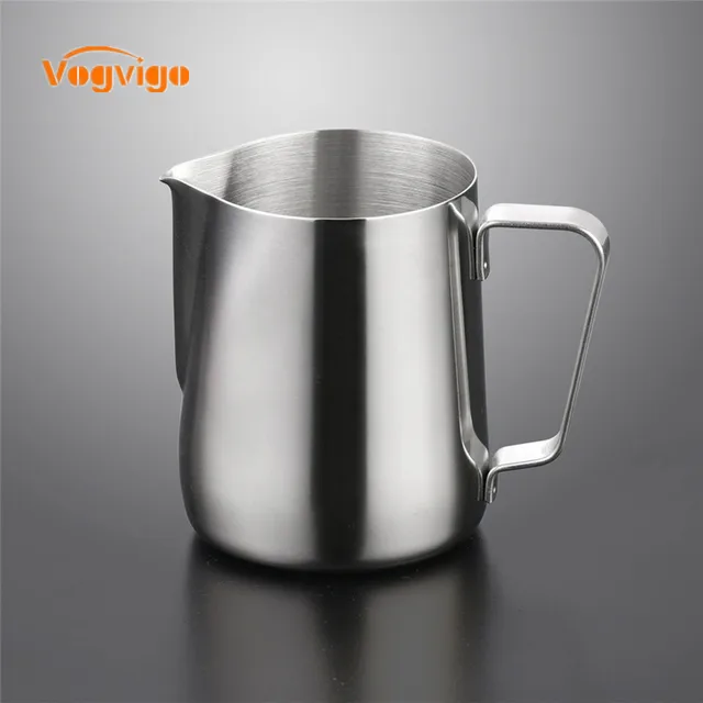 Cheap VOGVIGO 100ML/150ML/200ML Stainless Steel Milk Pitcher Suitable for Coffee, Latte  Frothing Milk For Kitchen