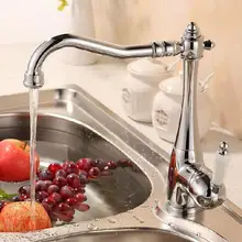 Хромированный кухонный кран и кран для раковины, смеситель для ванной комнаты, кран с одной керамической ручкой, кран для раковины, кран для воды, хром