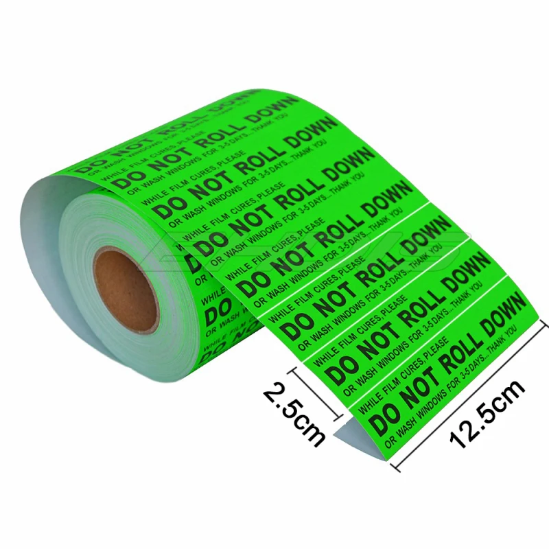 

EHDIS Novelty Car Stickers "DO NOT ROLL DOWN " Warning Label Window Safety Mark Reflective Tape Stickers Automobiles Warn Film
