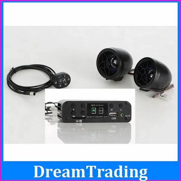 Buy 12V scooter MP3/dirt bike audio music system /ATV mp3 player FM radio