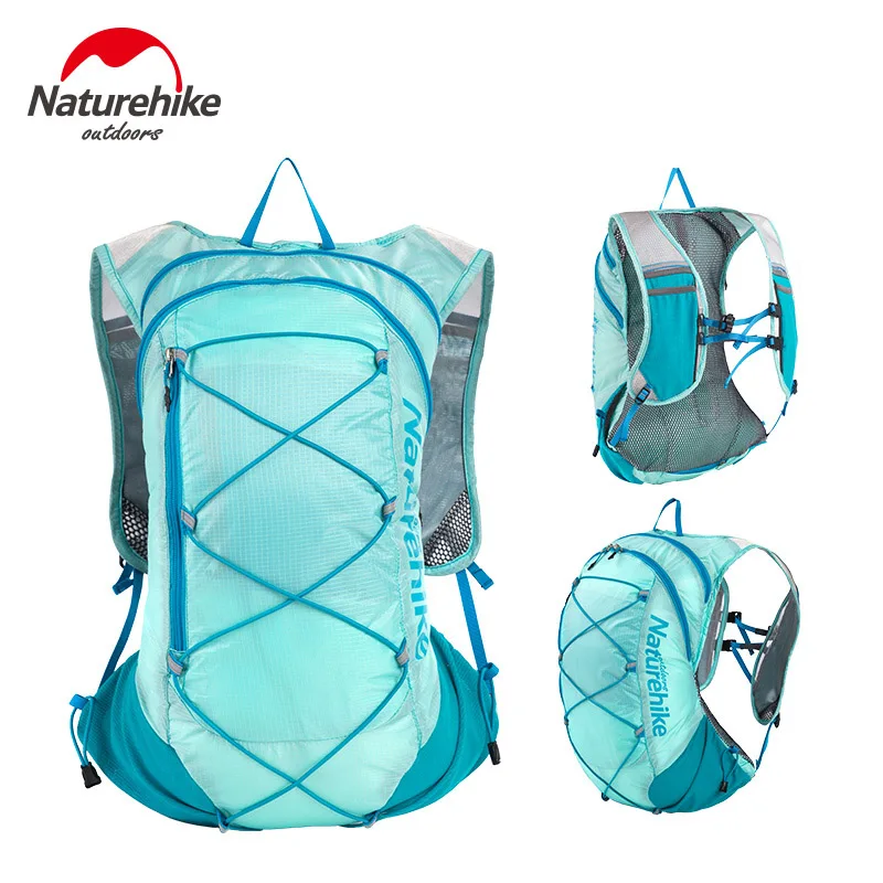 Naturehike Открытый легкий рюкзак Водонепроницаемый Кемпинг Велоспорт пакет бег Плечи сумка нейлон NH18Y002-B - Цвет: Blue