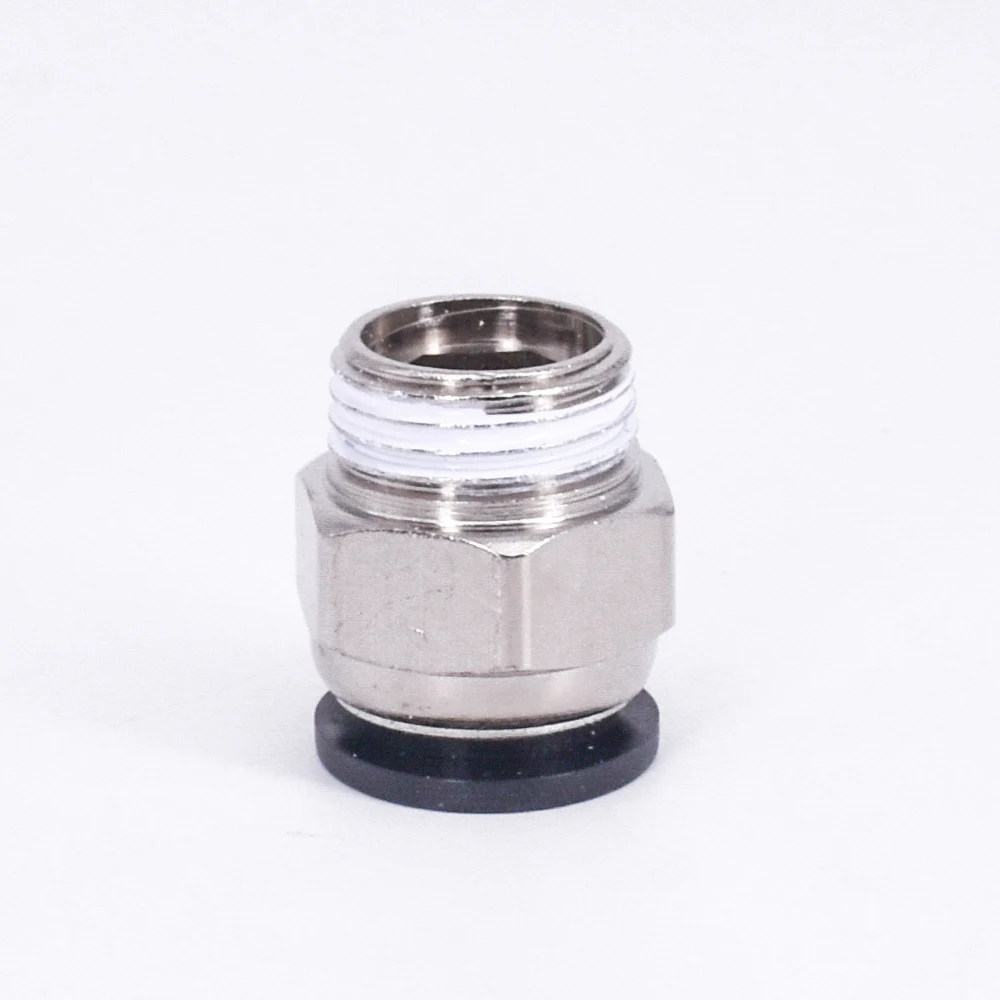 1/8 &quot1/4" 3/8 &quotBSP Male x Fit Tube OD 6-16 мм никелированный латунный пневматический шланг