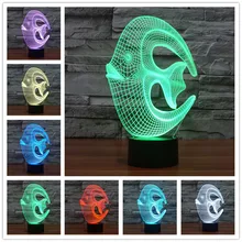 Спираль 3d лампа такой цветной Ночной светильник, акриловая светодиодная атмосферная лампа Ночной светильник для детей настольная лампа Usb светодиодный ночной Светильник