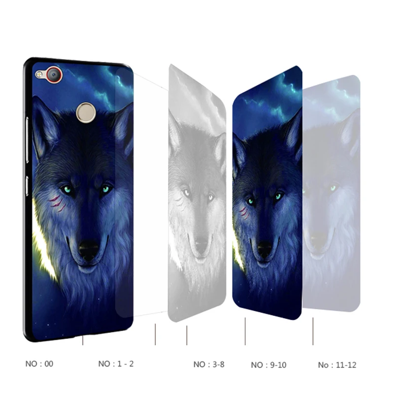 zte nubia z11 mini s Case Original Cover for zte nubia z11 mini s Case Cover Skin Wolf Fish Skull z11 mini s Fundas 100% 3