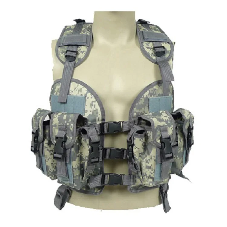  Unloading Men Multi-pocket Tactical Hunting Vest 6 Colors Camouflage Molle Soft Body Military Vest 
