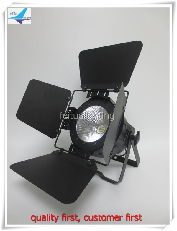 

T-6/lot 100w cob led warm white/rgbw 4 in 1 cob par led dj lighting led par cob stage light with barn doors