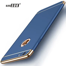 KOOSUK роскошный матовый чехол для iphone 6, 6 S, 7, 8 Plus, чехол s, модная прошитая задняя крышка для iphone 8, 7, 6, Противоударная Сумочка для телефона чехол