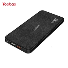 Yoobao Quick Charge power Bank для Xiaomi Mi 12000 mAh QC 2,0 Pover Bank 9V 2A портативное зарядное устройство Внешняя батарея для huawei P8