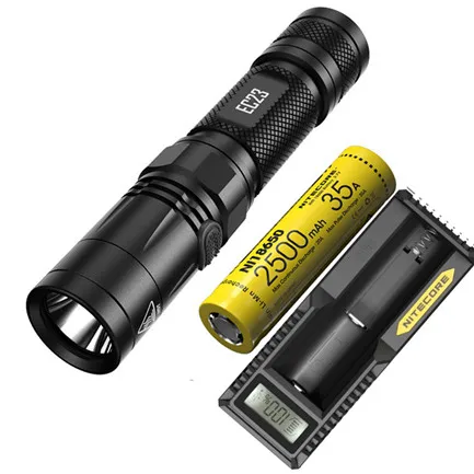 NITECORE EC23 фонарик CREE XHP35 HD E2 светодиодный Макс 1800 люмен расстояние луча 255 м 8 режимов работы тактический фонарь поиск света - Испускаемый цвет: EC23 2500mAh UM10